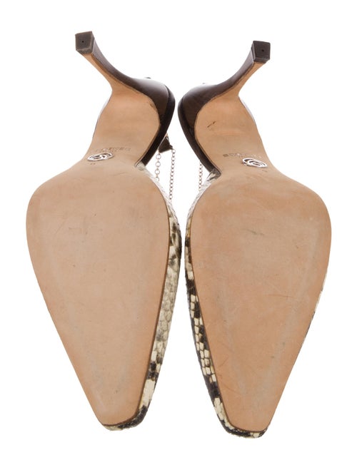 Brother Vellies Leather Animal Print Slingback Pumps