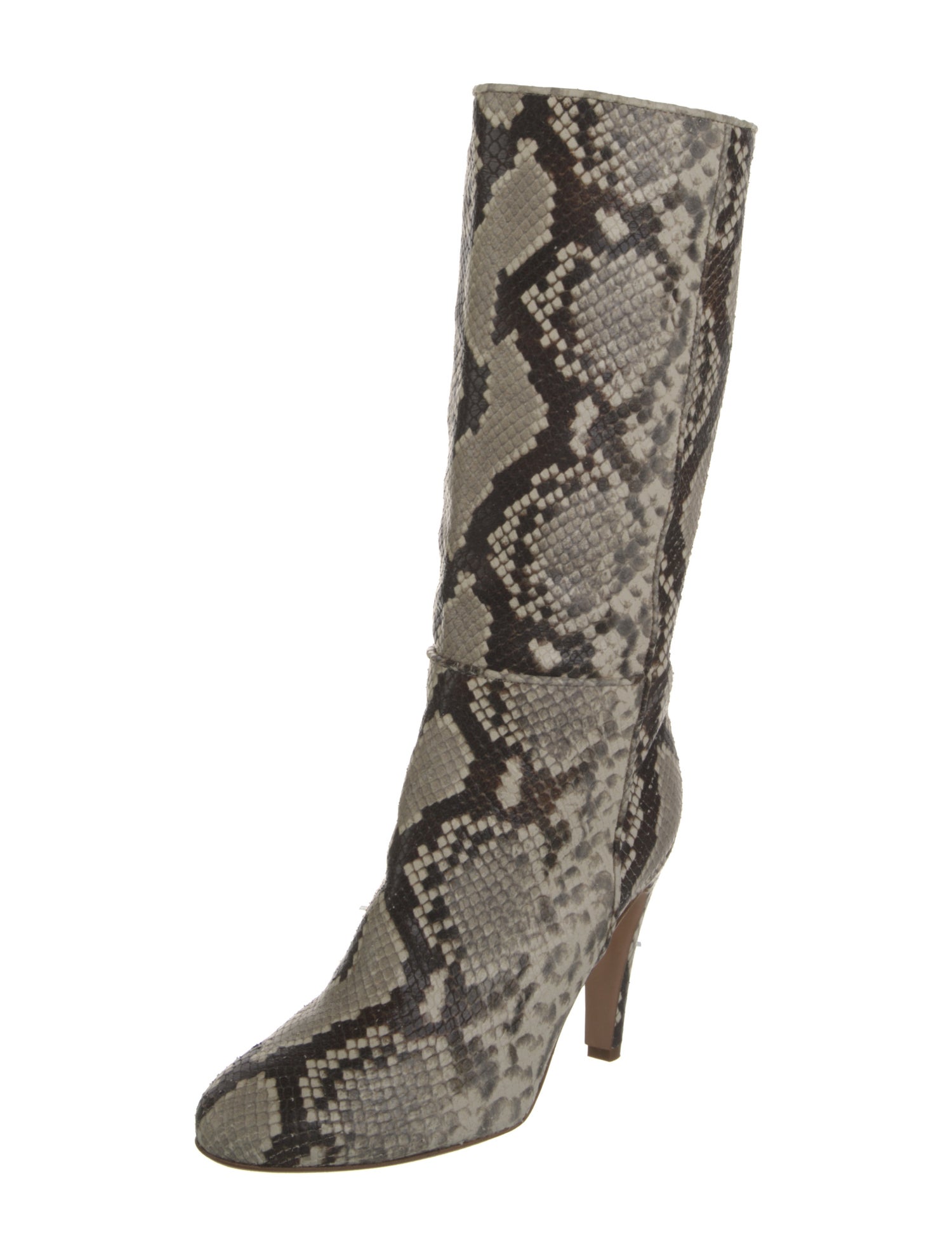 Brother Vellies Embossed Leather Animal Print Boots