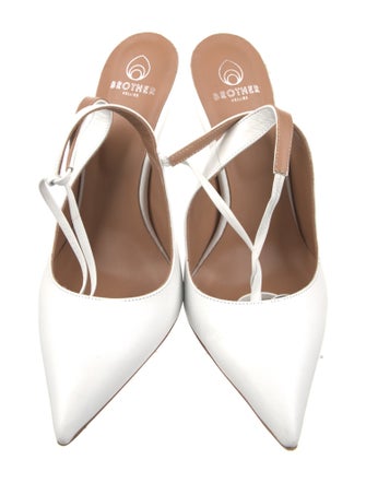 Brother Vellies Leather Slingback Pumps
