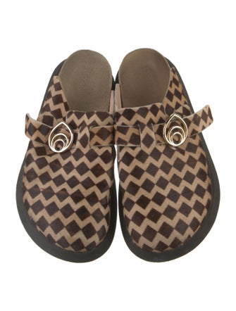 Brother Vellies Ponyhair Animal Print Mules