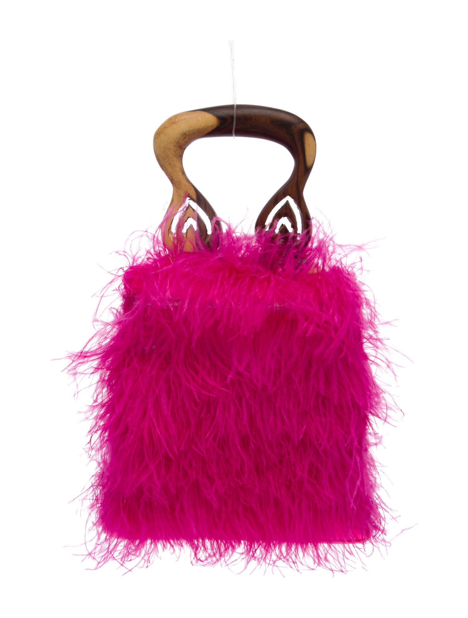 Brother Vellies Fur Top Handle Bag