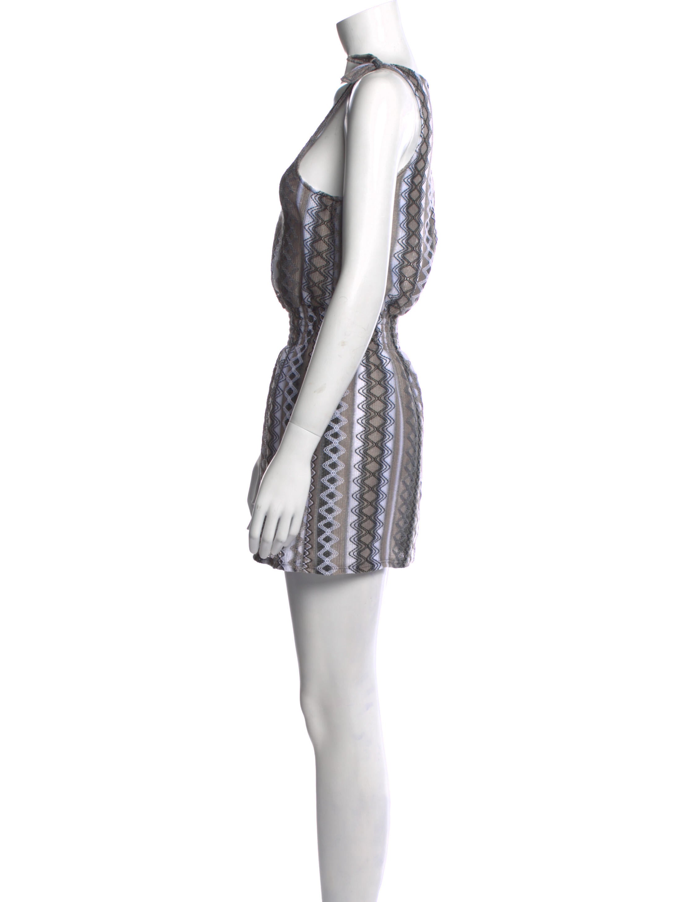 Becca by Rebecca Virtue Striped Mini Dress w/ Tags