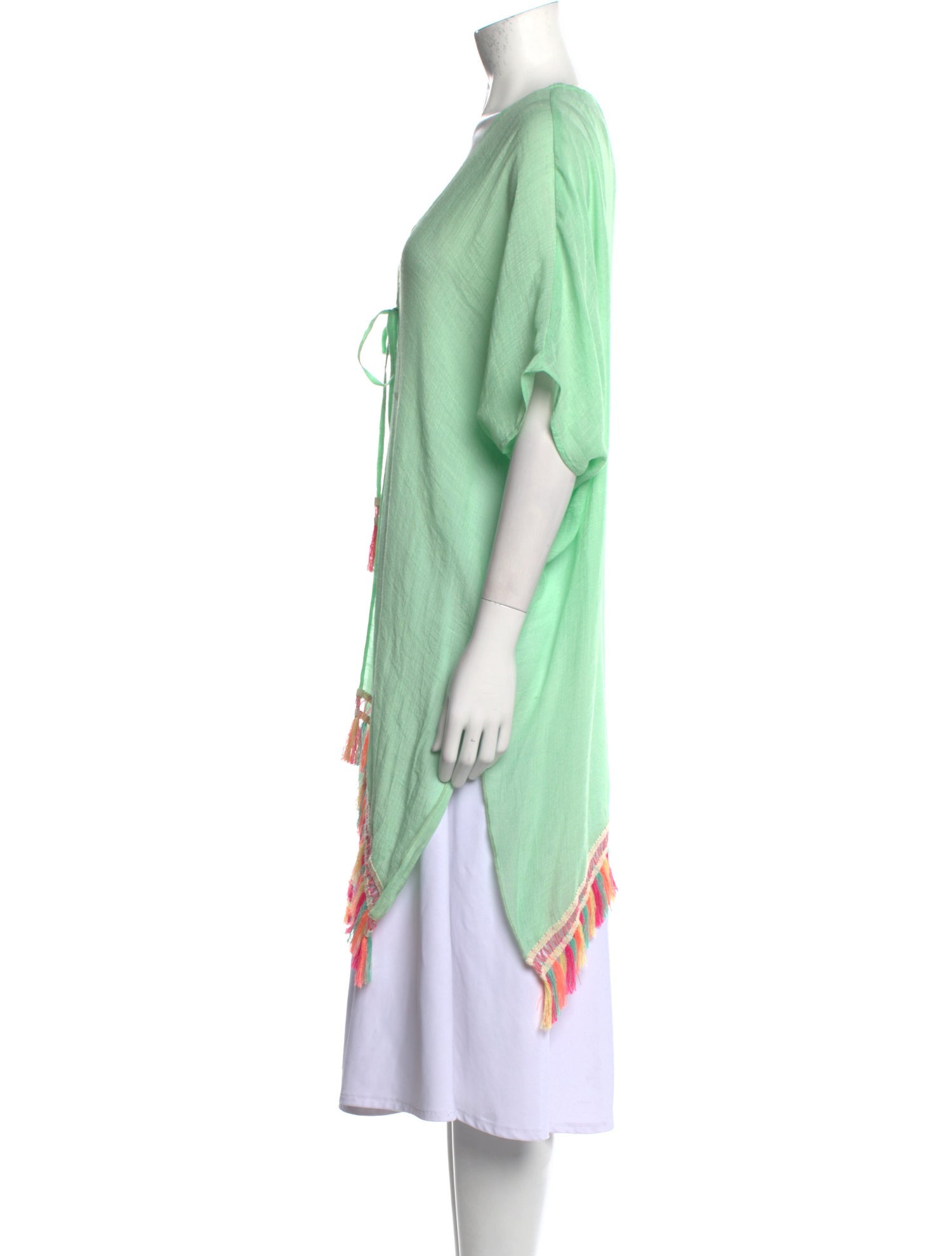 Becca by Rebecca Virtue Printed Plunge Neckline Tunic