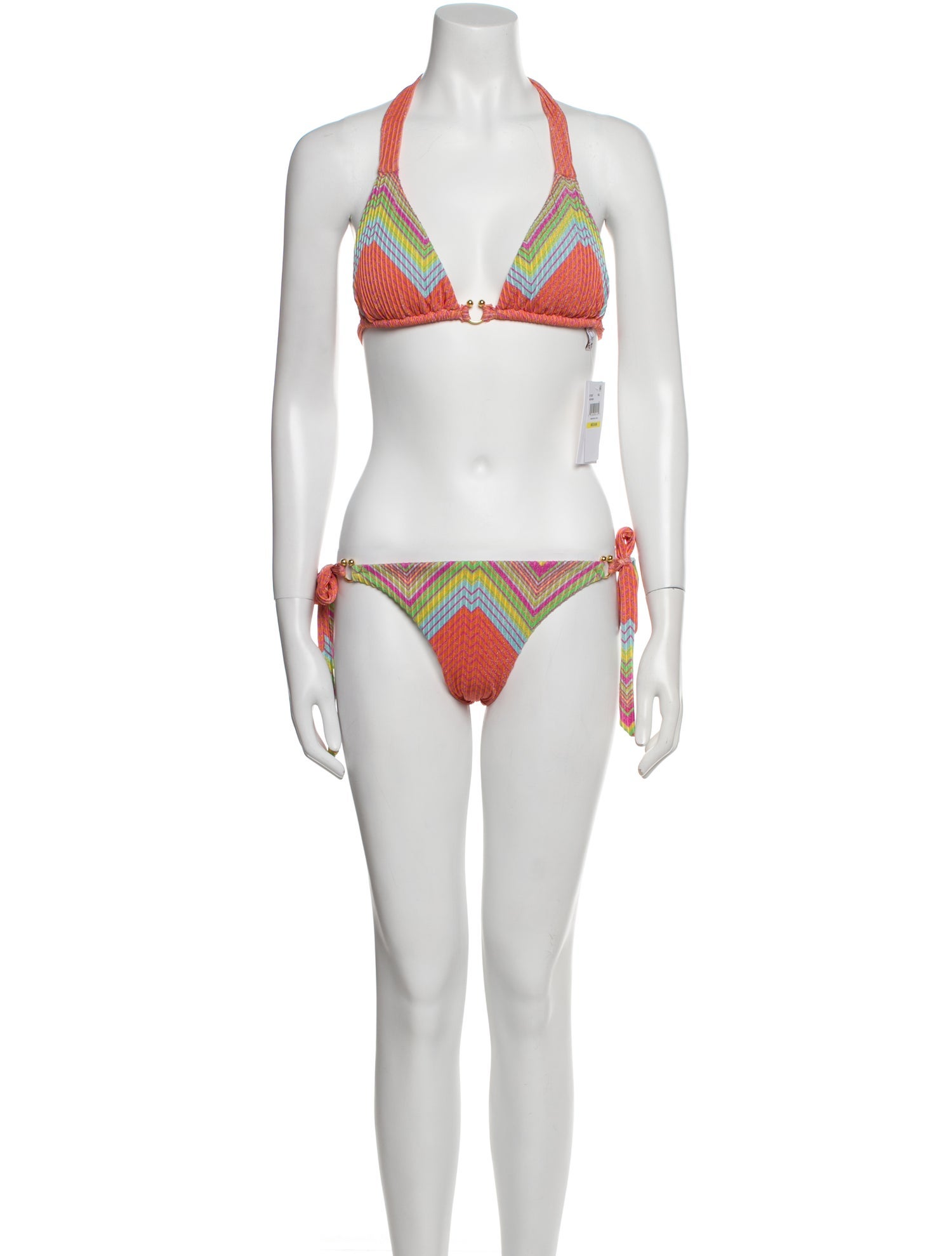 Becca by Rebecca Virtue Striped Bikini w/ Tags