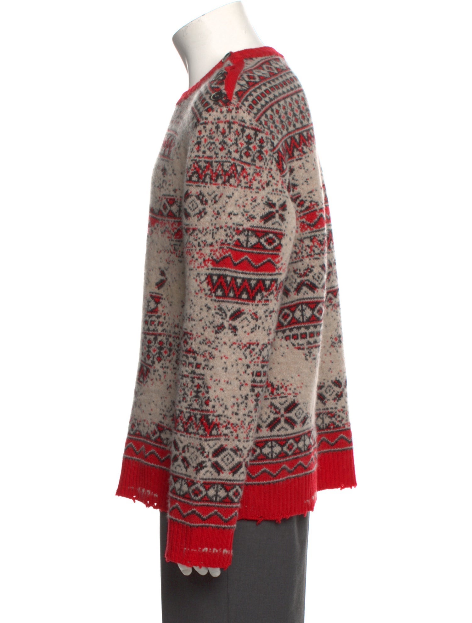 Barena Venezia Virgin Wool Printed Pullover