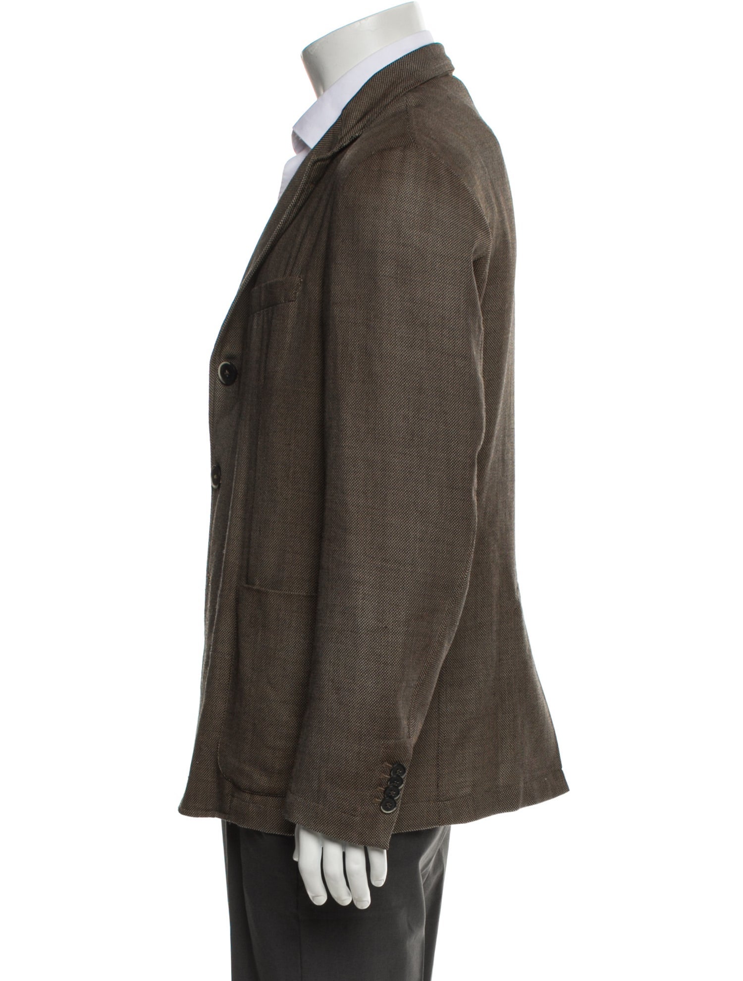 Barena Venezia Virgin Wool Embroidered Accent Blazer