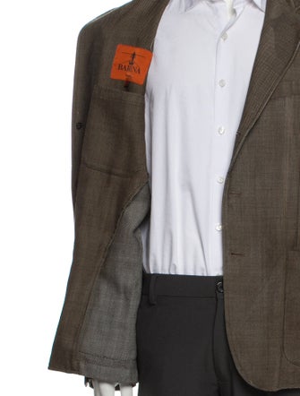Barena Venezia Virgin Wool Embroidered Accent Blazer