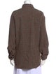 Barena Venezia Wool Long Sleeve Button-Up Top