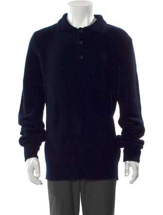 Barena Venezia Virgin Wool Collar Polo Sweater