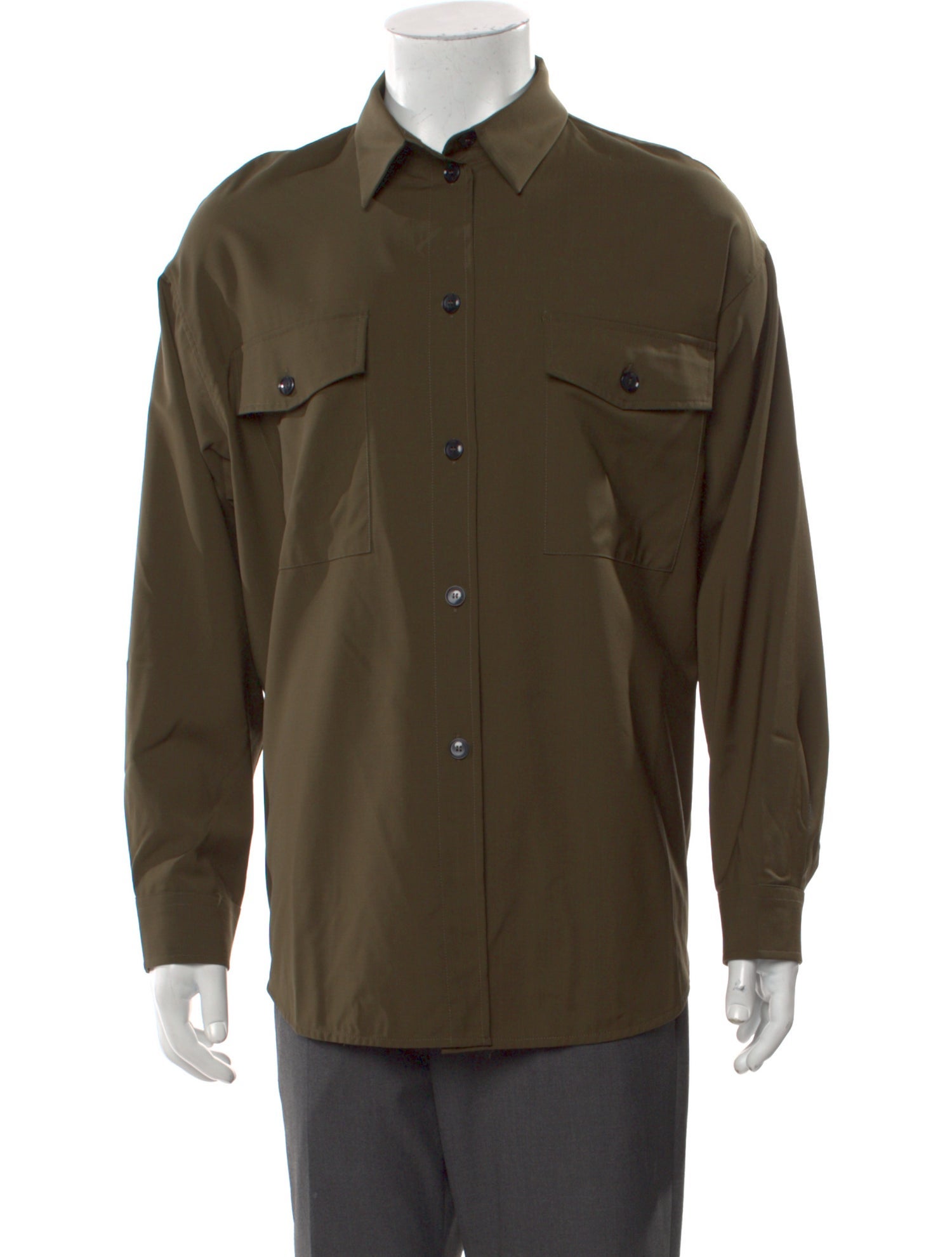 Barena Venezia Virgin Wool Long Sleeve Western Shirt