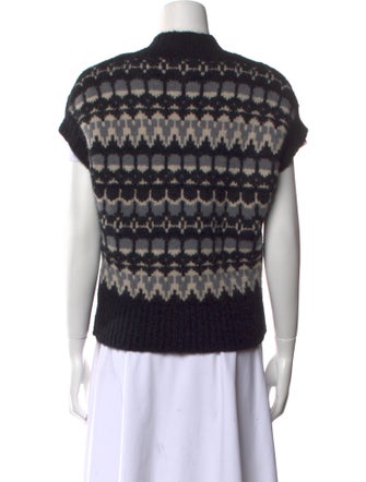 Barena Venezia Printed V-Neck Sweater
