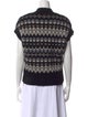 Barena Venezia Printed V-Neck Sweater
