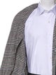 Barena Venezia Linen Plaid Print Moto Jacket