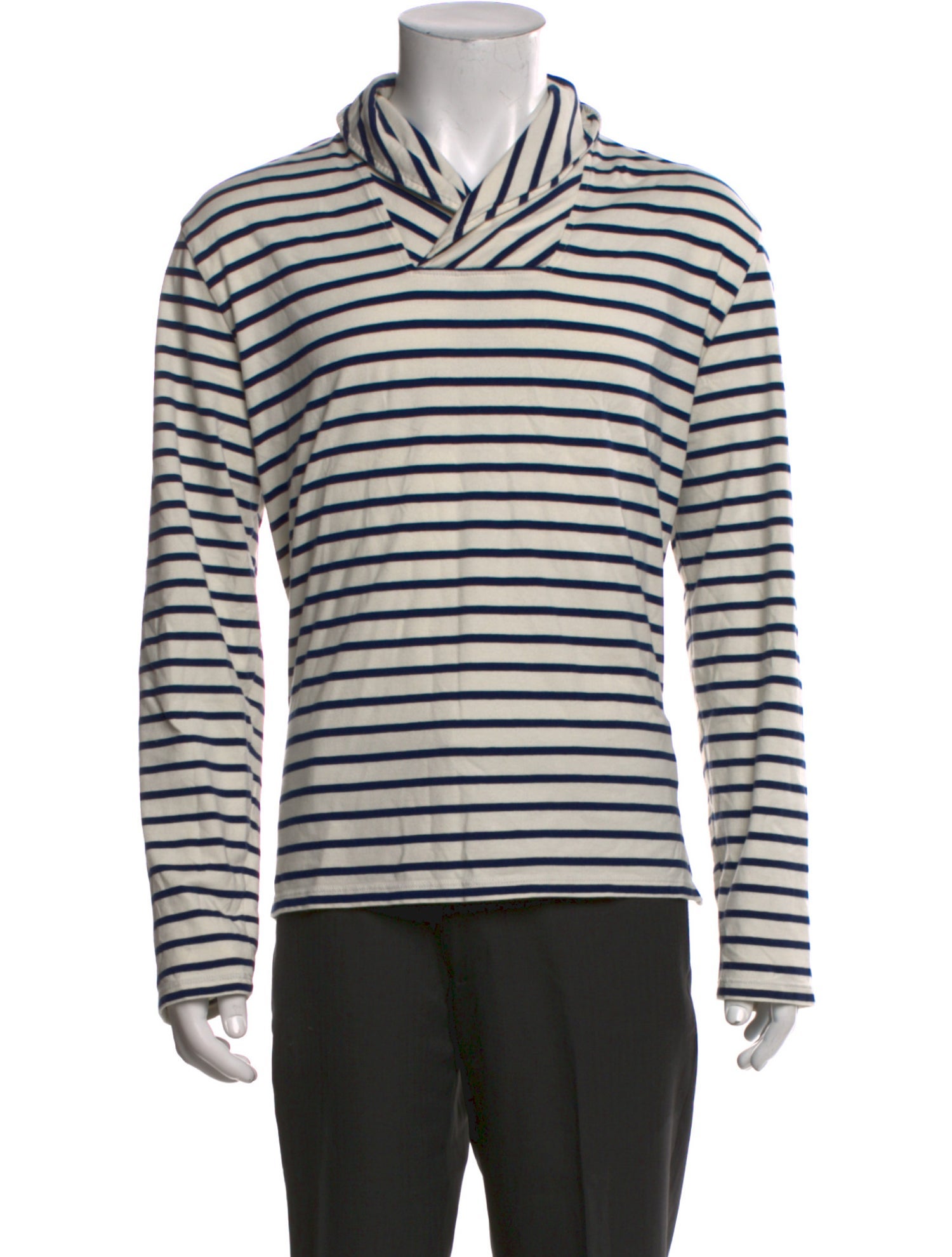 Barena Venezia Striped V-Neck Polo Sweater