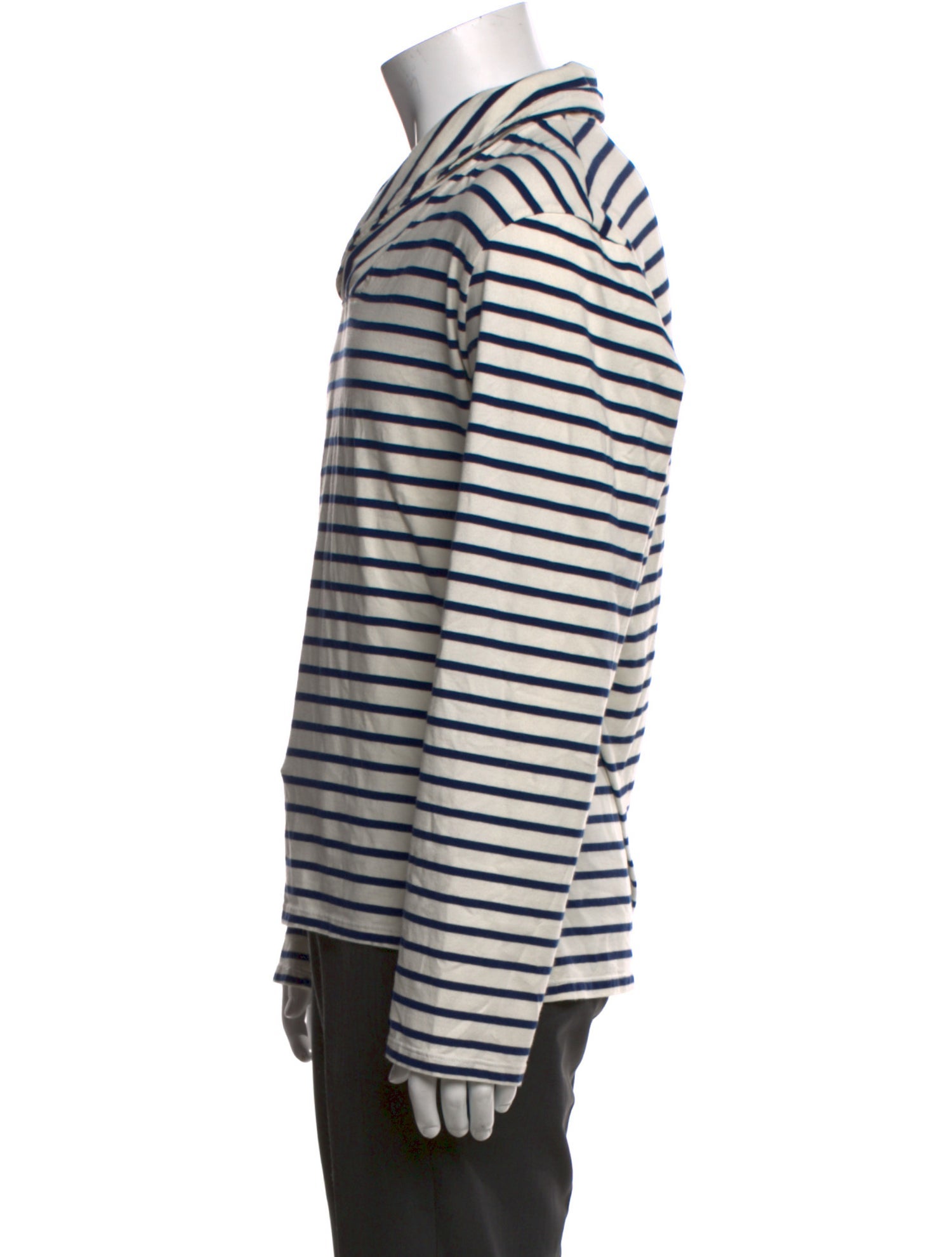 Barena Venezia Striped V-Neck Polo Sweater