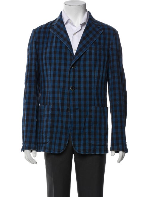 Barena Venezia Plaid Print Peacoat
