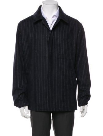 Barena Venezia Wool Striped Peacoat