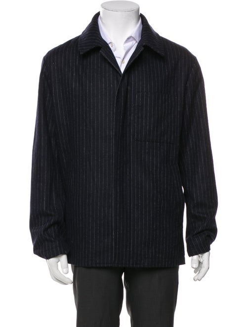 Barena Venezia Wool Striped Peacoat