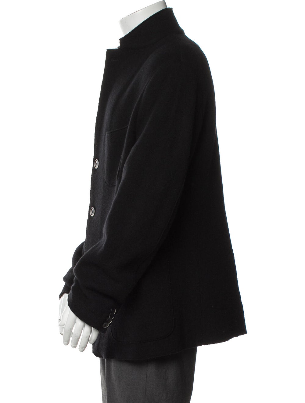 Barena Venezia Wool Jacket Black Patch Pockets - image 2