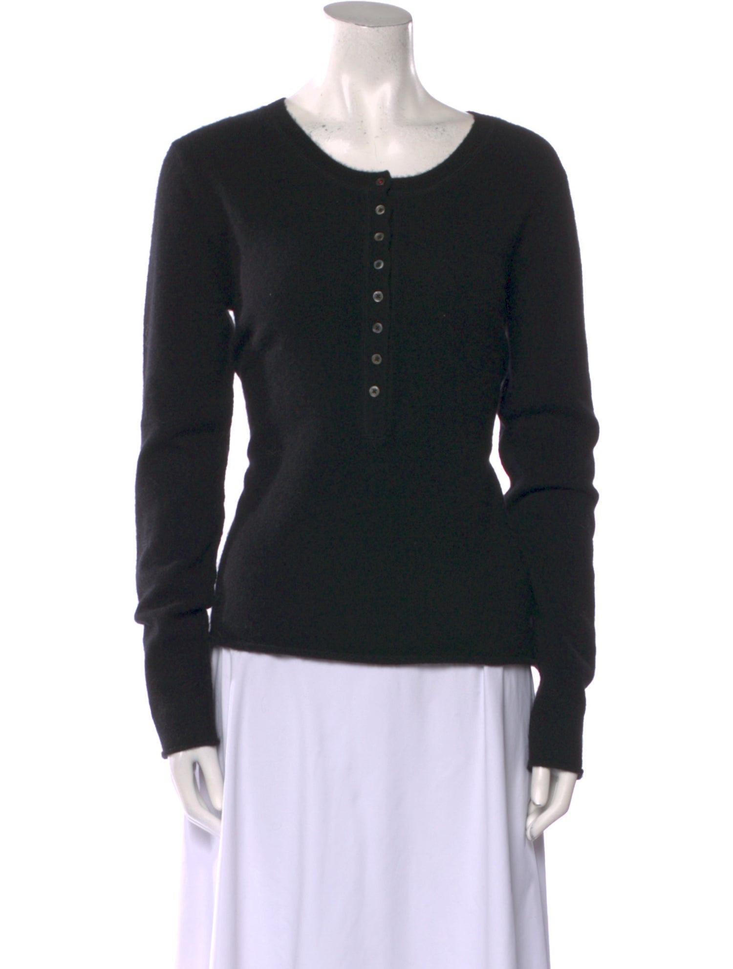 Brazeau Tricot Cashmere Scoop Neck Sweater w/ Tags