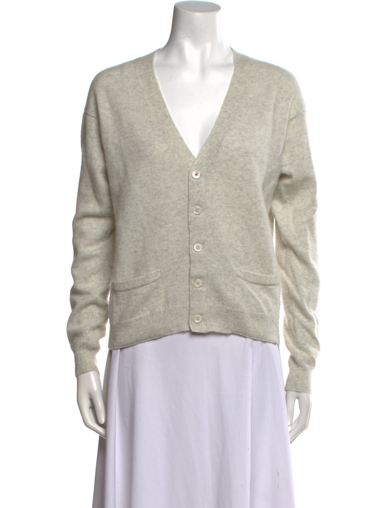 Brazeau Tricot Cashmere V-Neck Sweater