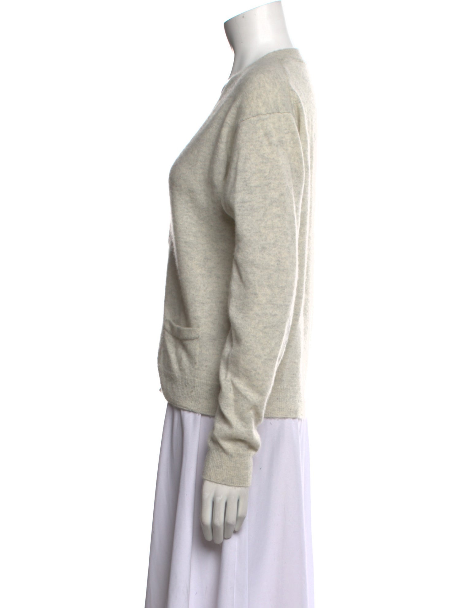 Brazeau Tricot Cashmere V-Neck Sweater