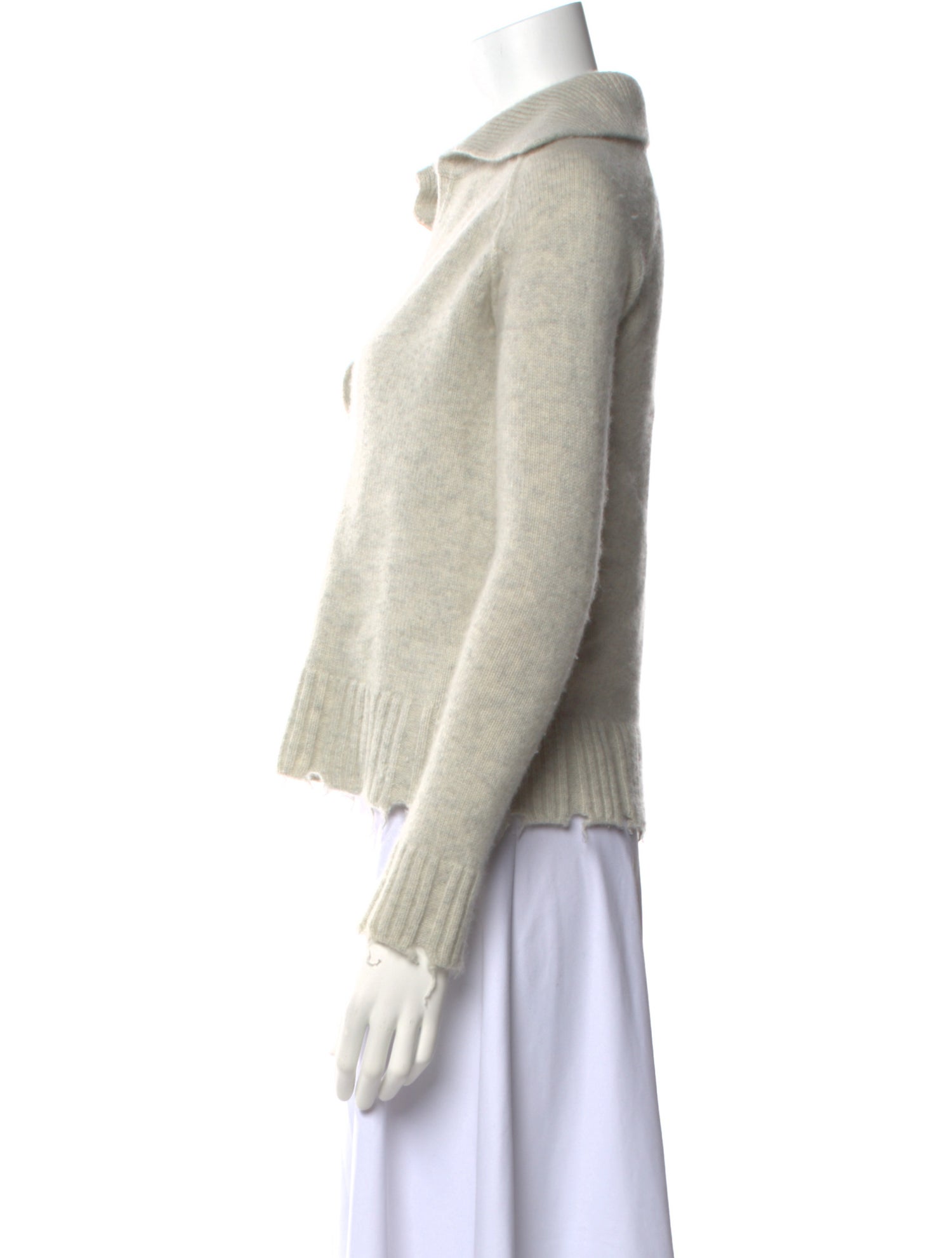 Brazeau Tricot Cashmere V-Neck Sweater