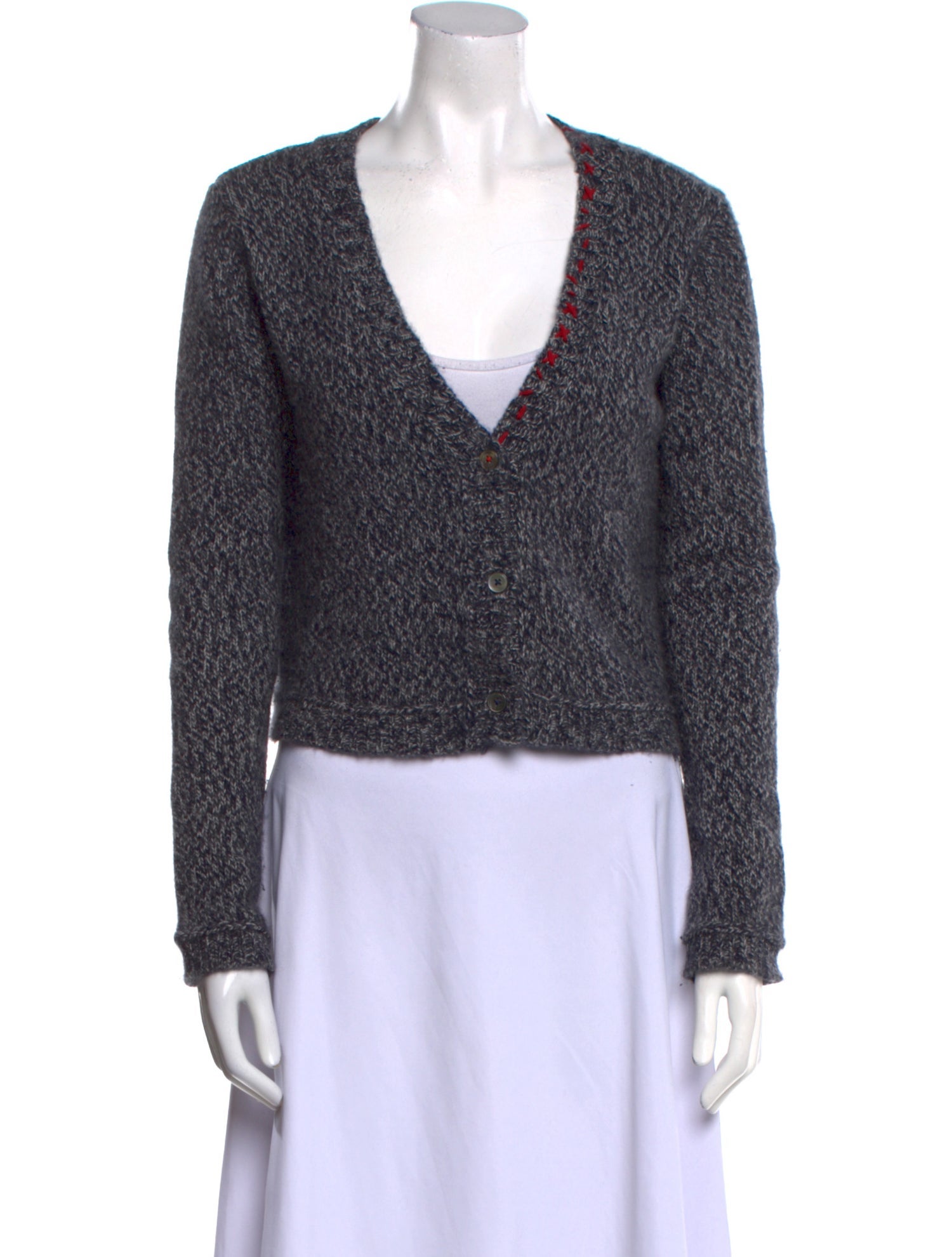 Brazeau Tricot Alpaca V-Neck Sweater