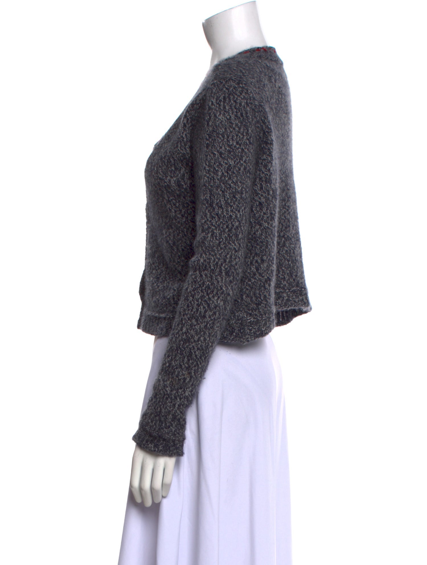 Brazeau Tricot Alpaca V-Neck Sweater