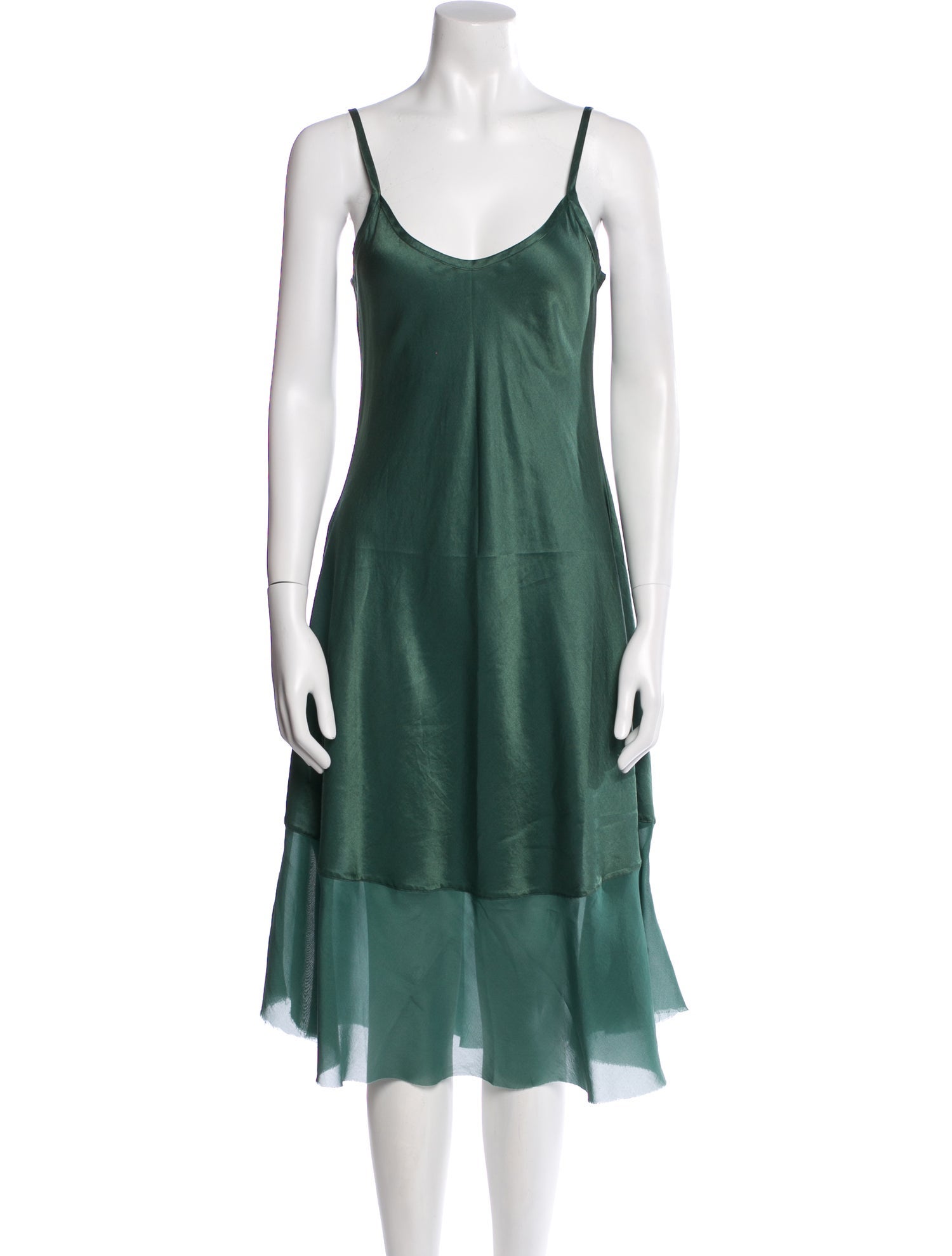 Brazeau Tricot Silk Midi Length Dress