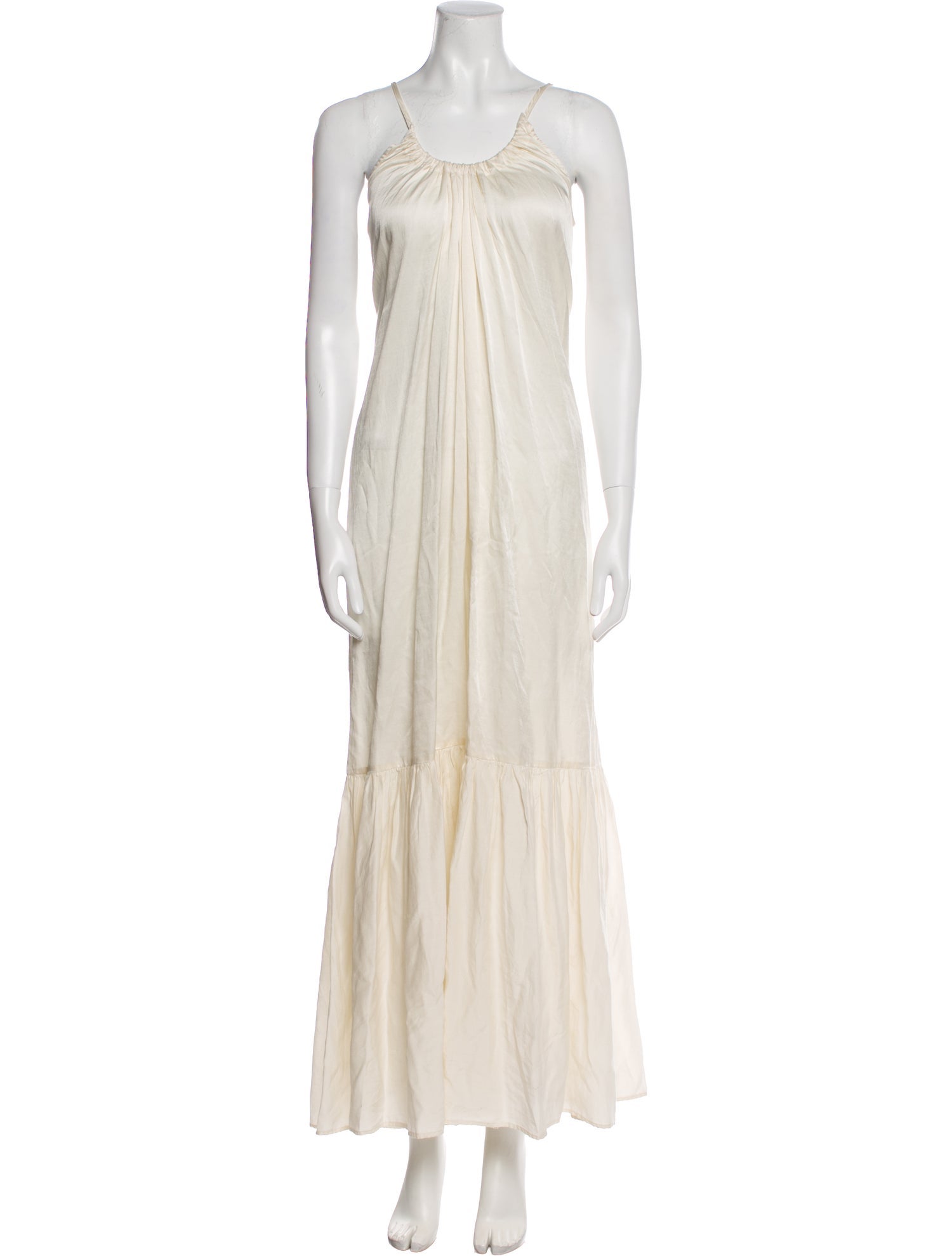Brazeau Tricot Scoop Neck Long Dress