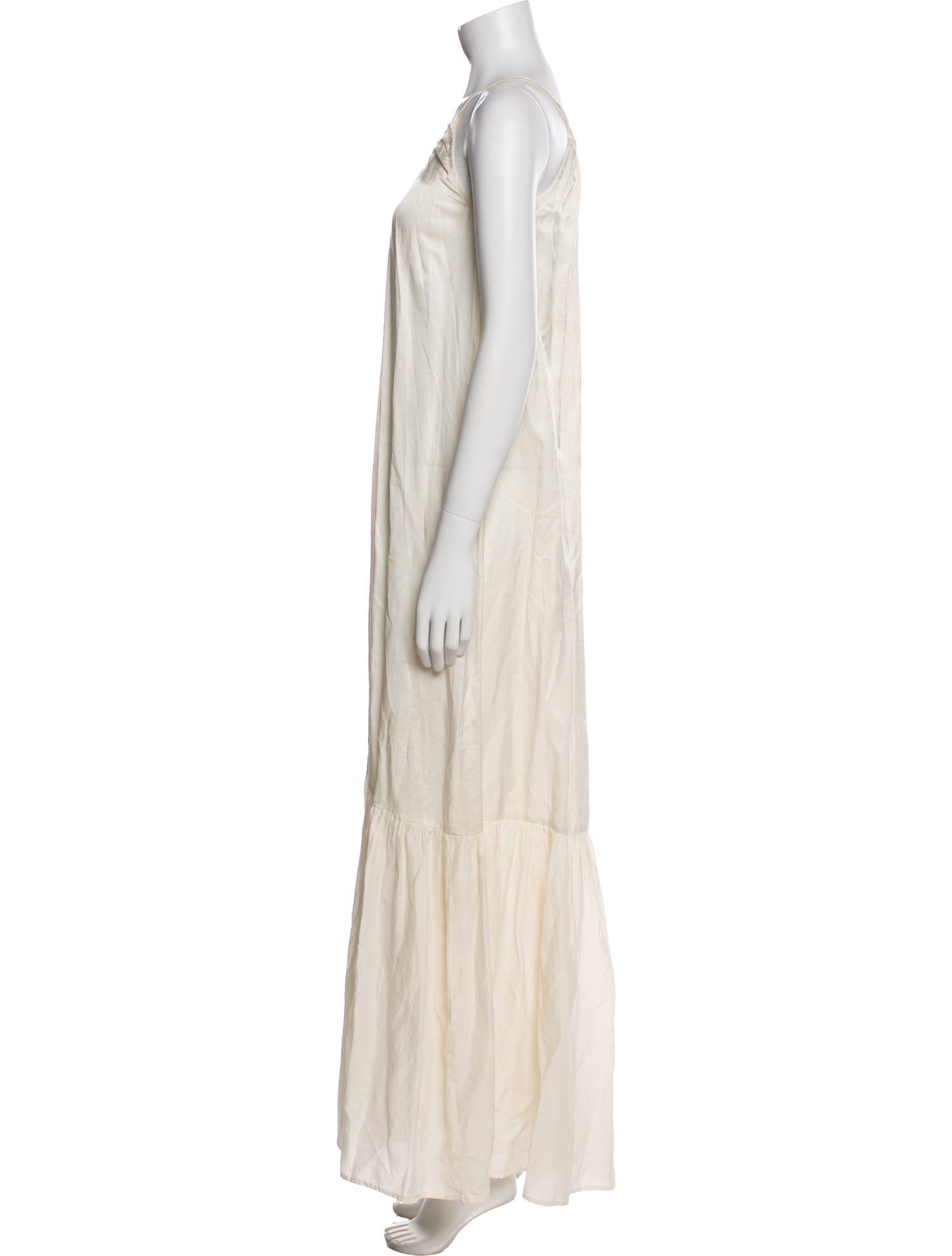 Brazeau Tricot Scoop Neck Long Dress