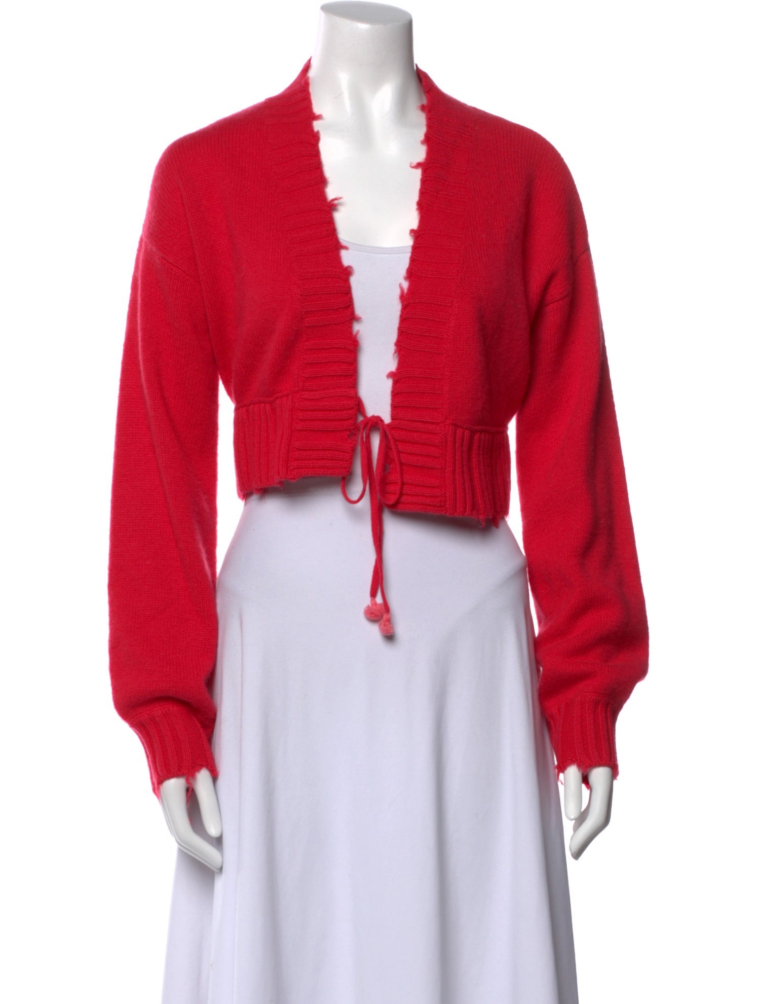 Brazeau Tricot Cashmere Plunge Neckline Sweater