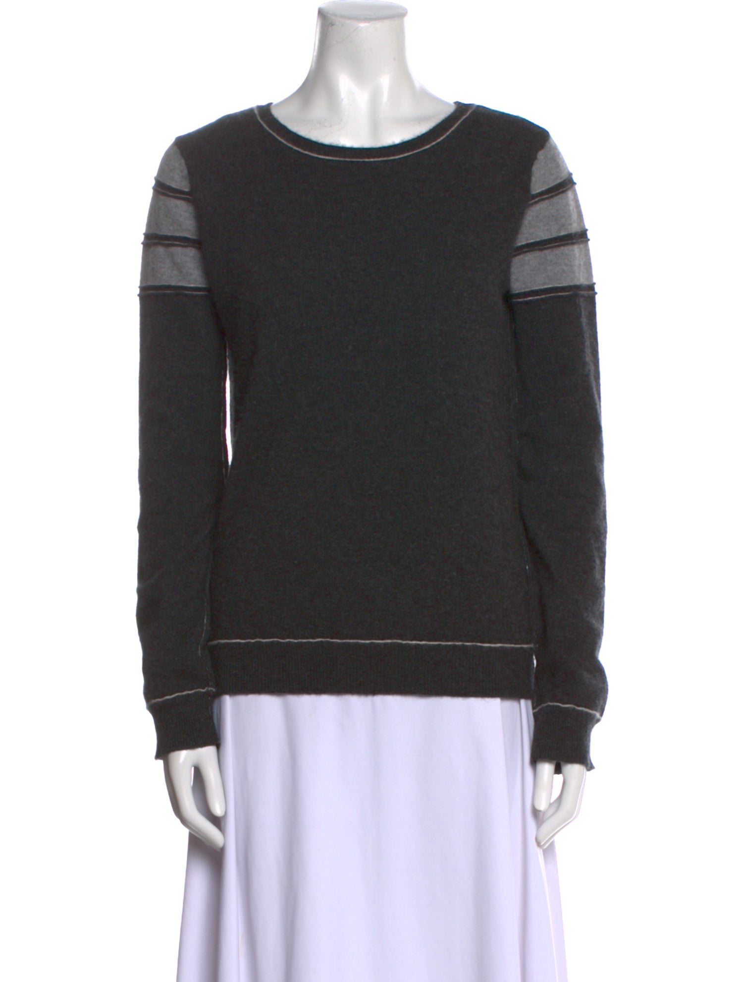 Brazeau Tricot Cashmere Striped Sweater
