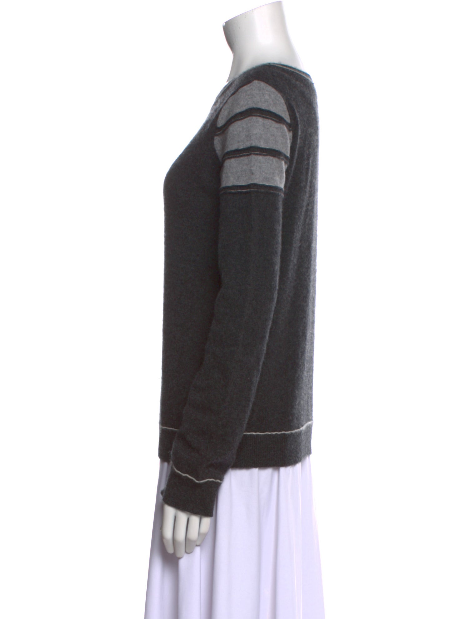 Brazeau Tricot Cashmere Striped Sweater