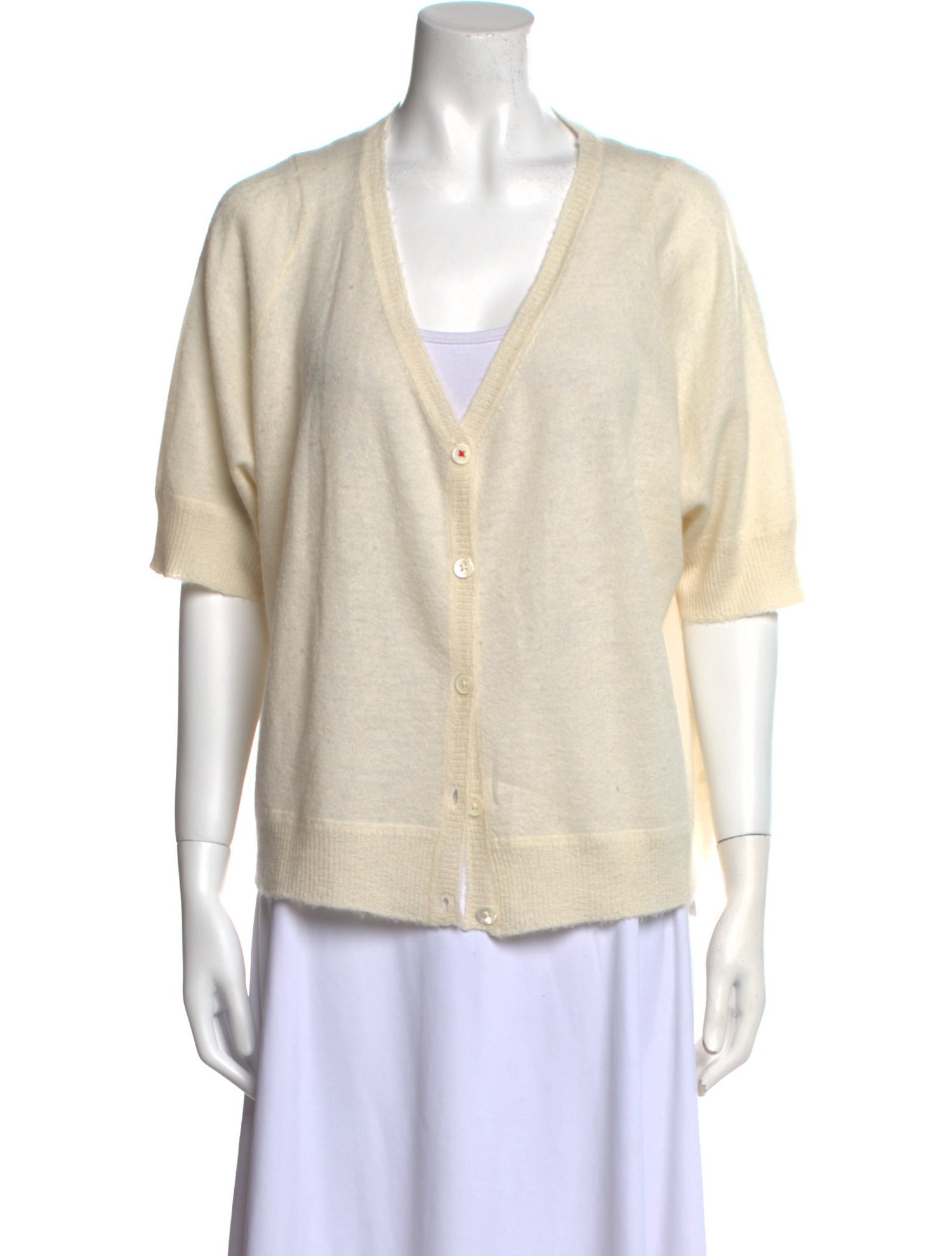 Brazeau Tricot Cashmere V-Neck Sweater