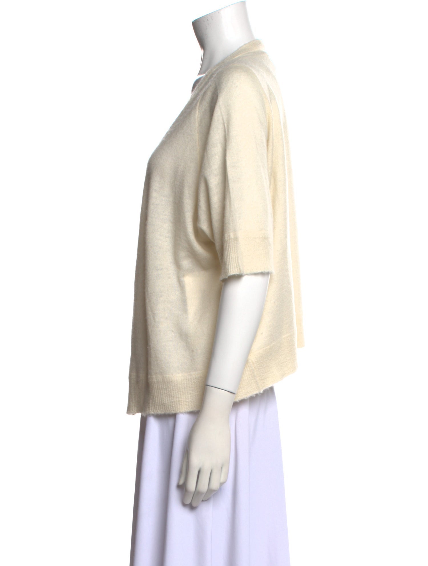 Brazeau Tricot Cashmere V-Neck Sweater