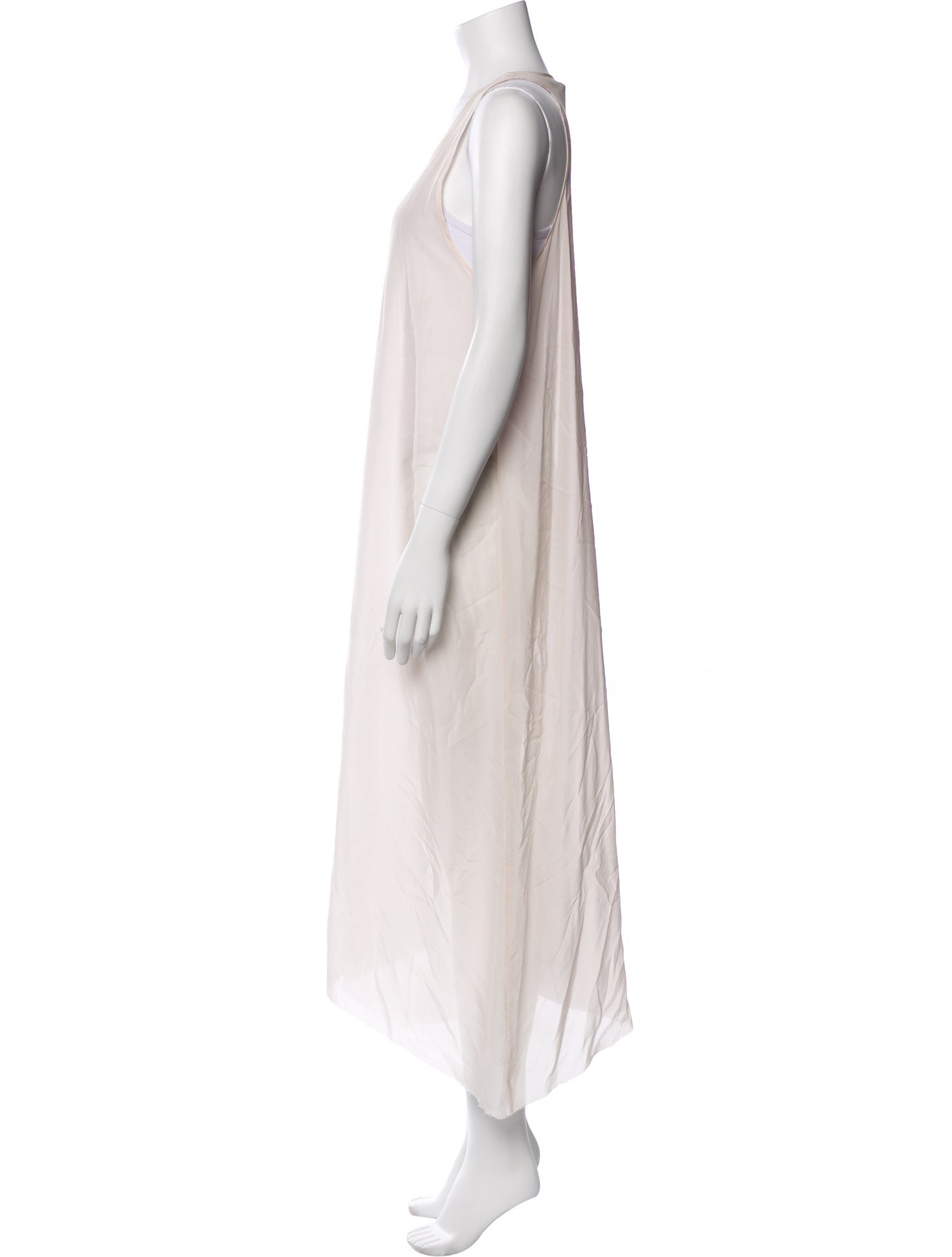 Brazeau Tricot Scoop Neck Long Dress