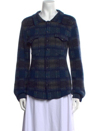 Brazeau Tricot Cashmere Plaid Print Sweater