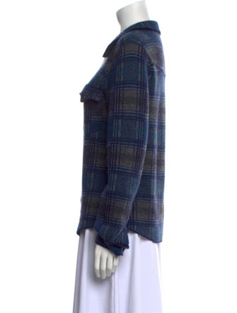 Brazeau Tricot Cashmere Plaid Print Sweater