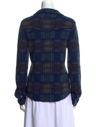 Brazeau Tricot Cashmere Plaid Print Sweater