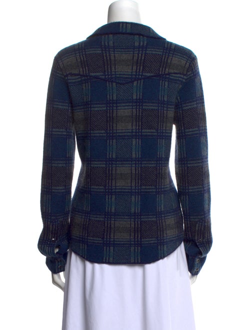 Brazeau Tricot Cashmere Plaid Print Sweater