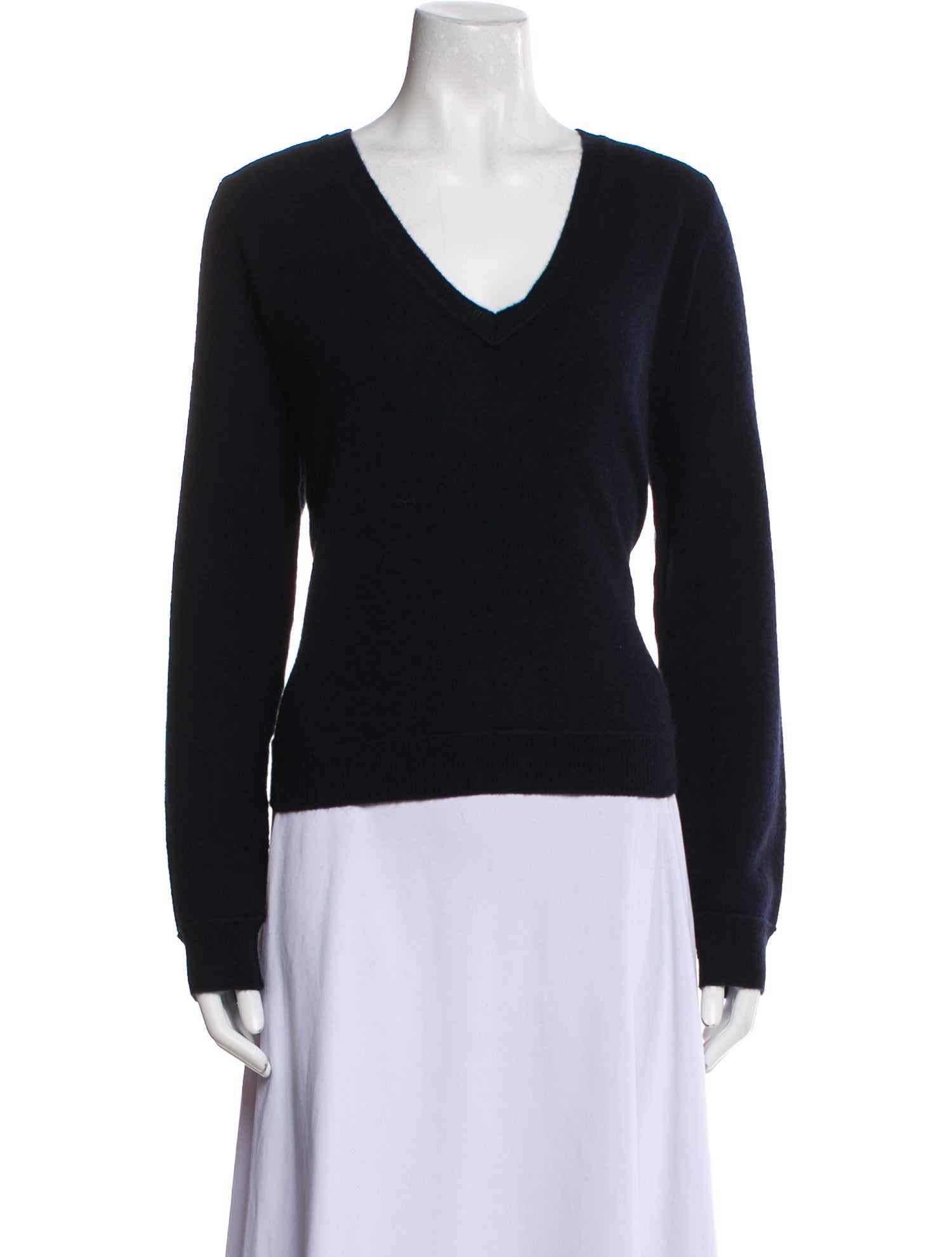 Brazeau Tricot Cashmere V-Neck Sweater