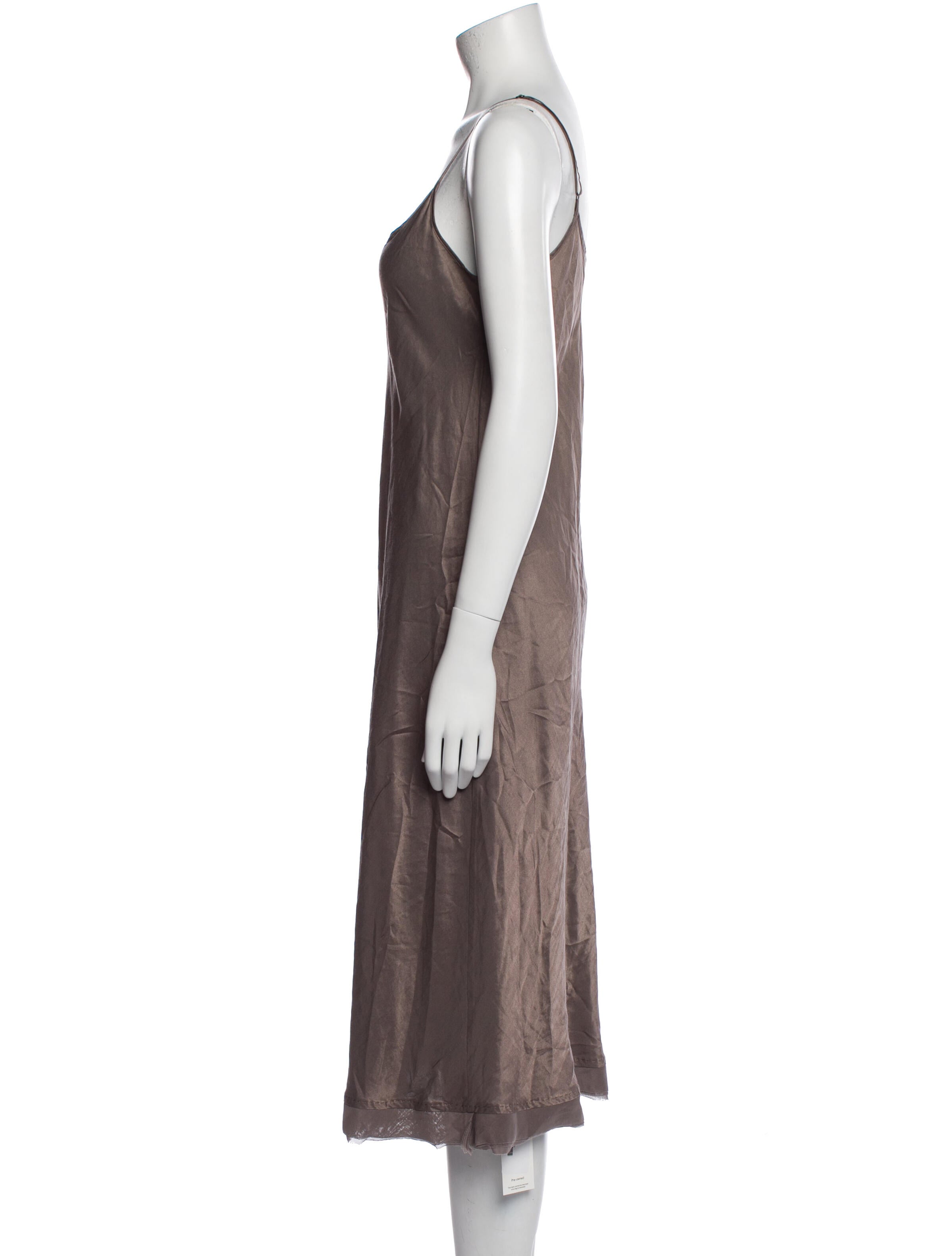 Brazeau Tricot Scoop Neck Midi Length Dress