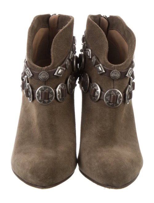 Belle by Sigerson Morrison Suede Studded Accents Boots