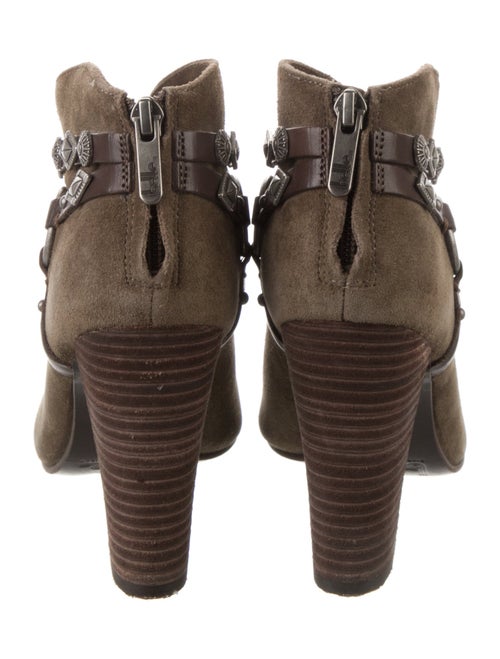 Belle by Sigerson Morrison Suede Studded Accents Boots