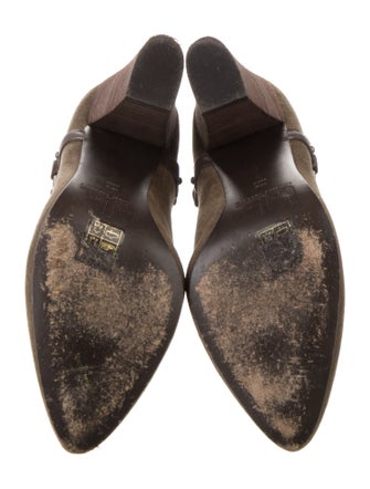 Belle by Sigerson Morrison Suede Studded Accents Boots