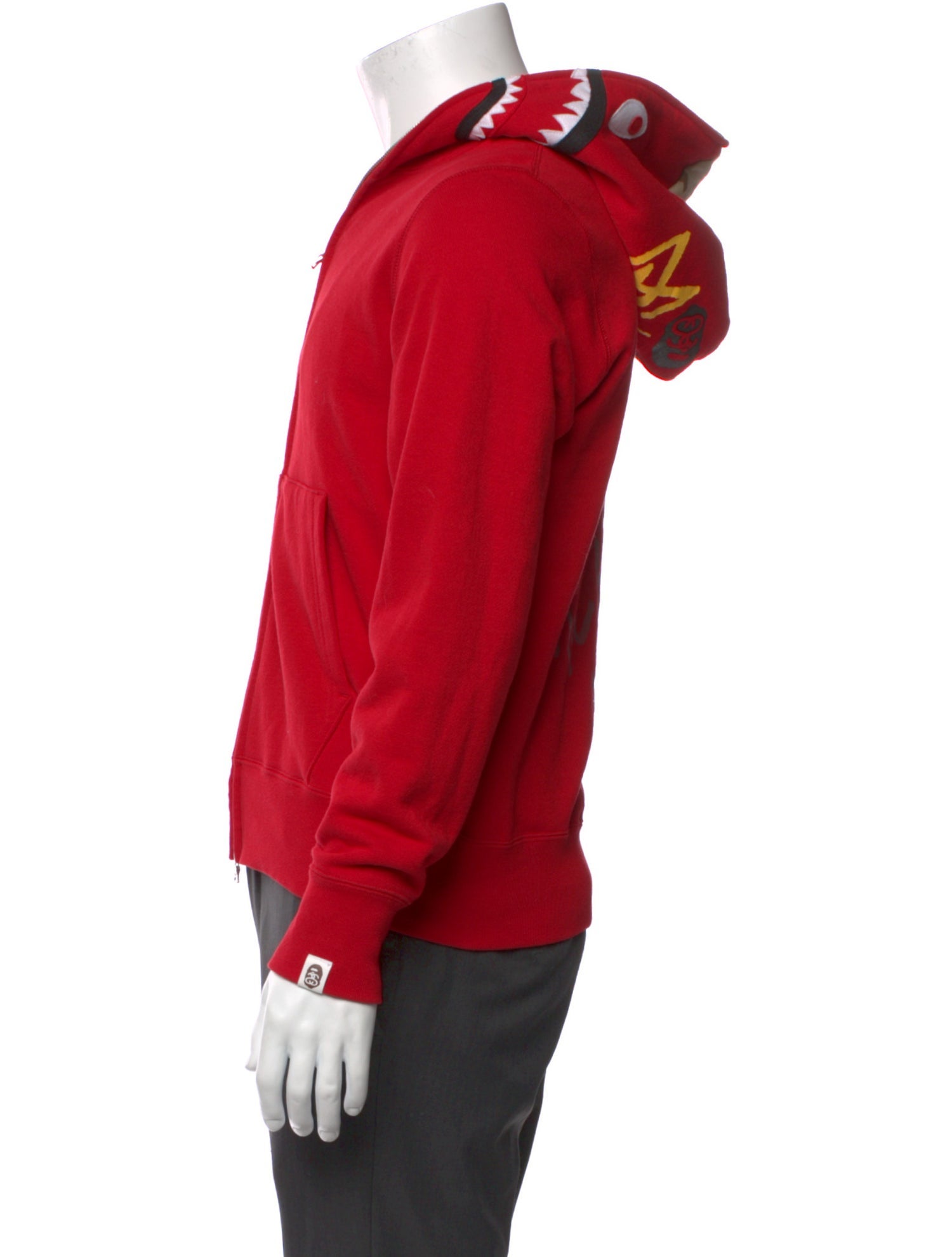 BAPE x Stussy Crew Neck Long Sleeve Hoodie