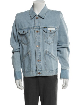 Bianca Saunders Graphic Print Denim Jacket