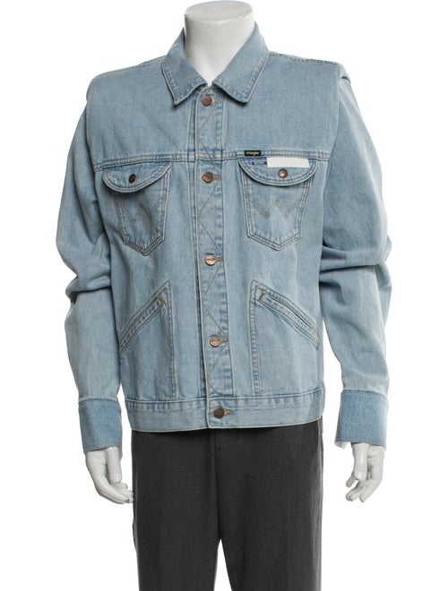 Bianca Saunders Graphic Print Denim Jacket